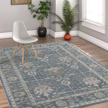 Hand Tufted Rug 5'x8' Pigeon For Living/Drawing/Bedroom 1