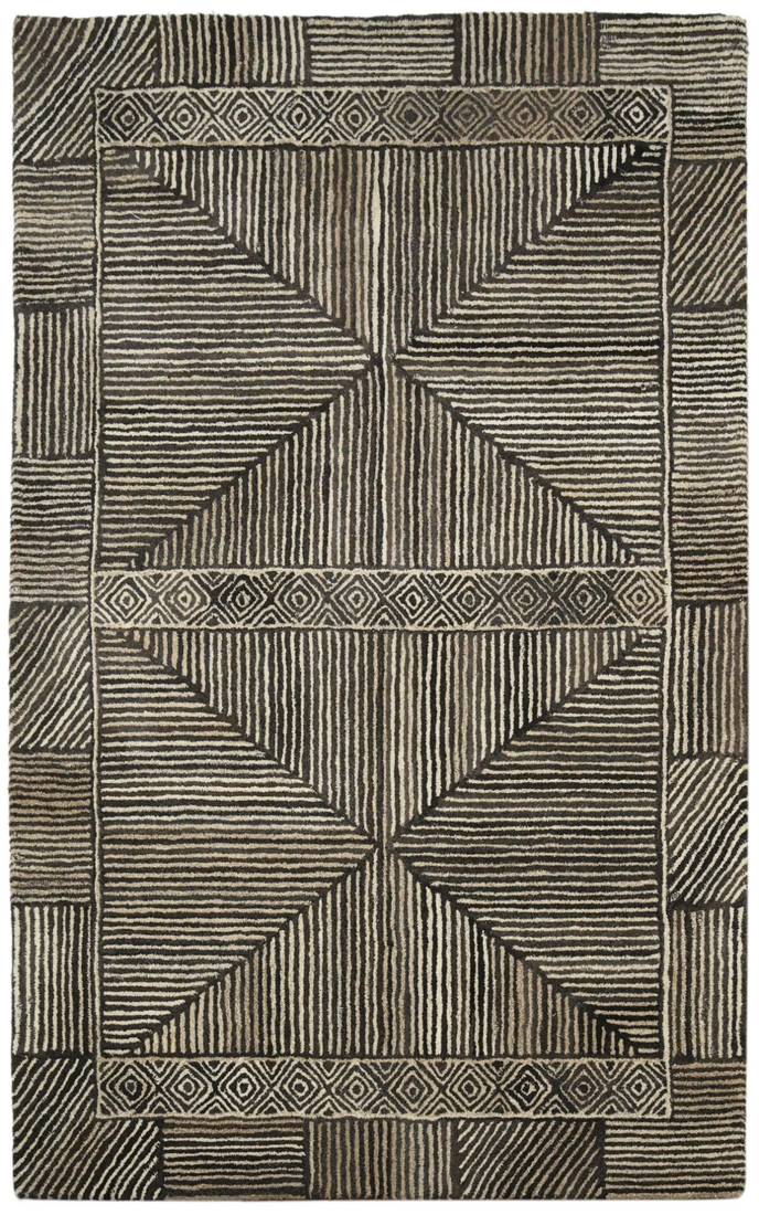 Hand Tufted Rug for Home D  cor 5'x8' Natural Brown