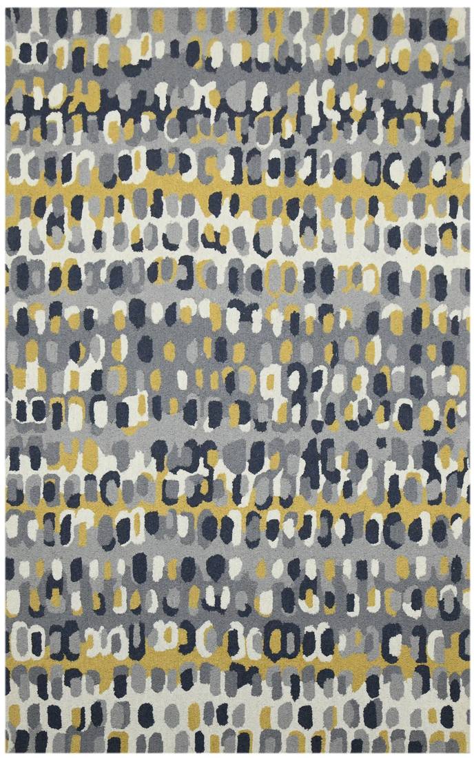 Hand Tufted Rug ,Stylish and Durable 5'x8' Steel Grey