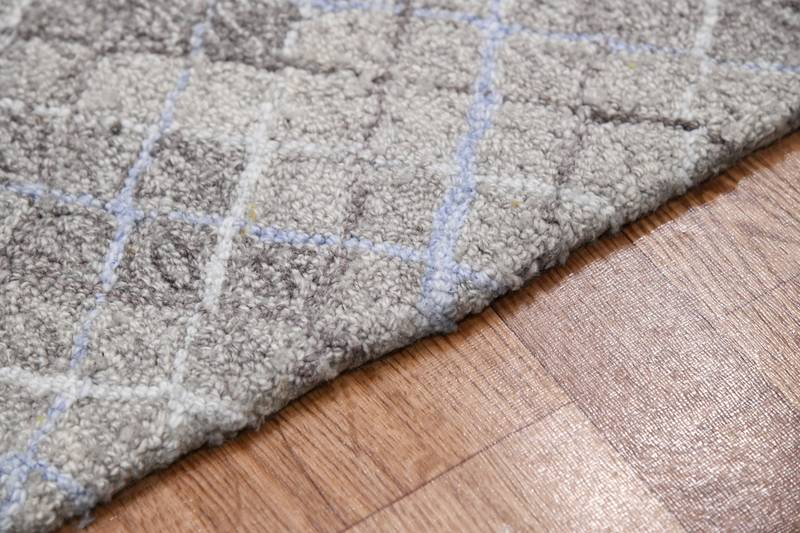 Rug for Room Hand Tufted Polyester 5'x 8' Beige