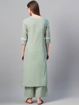Grey printed cotton cotton-kurtis 3