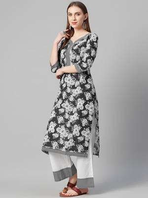 Green printed cotton cotton-kurtis 2