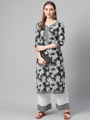 Green printed cotton cotton-kurtis 5