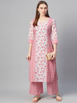 Red printed cotton cotton-kurtis 5