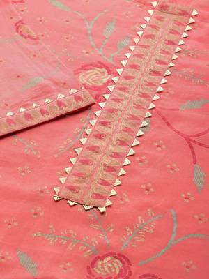 Peach printed cotton ethnic-kurtis 4