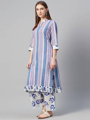 Pink printed cotton cotton-kurtis 2
