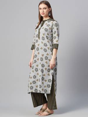 Green printed cotton kurtas-and-kurtis 2