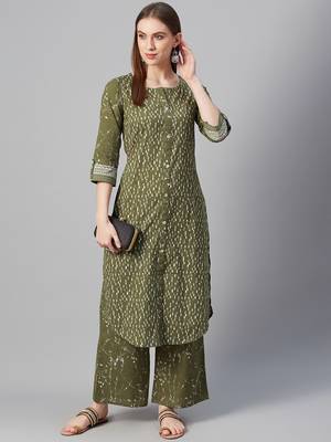 Green printed cotton ethnic-kurtis 5