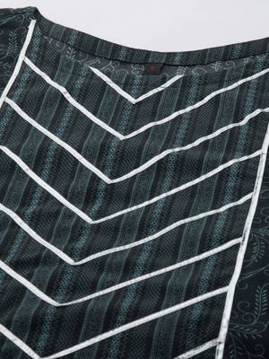 Black printed cotton ethnic-kurtis 4