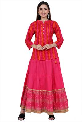 Pink embroidered cotton kurtas-and-kurtis 1