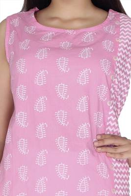 Pink embroidered cotton kurtas-and-kurtis 5