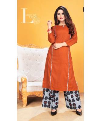 Pure Rayon Kurti Palazzo Sets 1