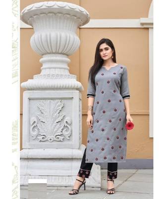 Ruby Silk Embroidered kurta sets 1