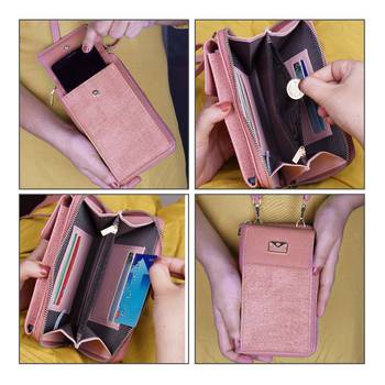 NFI essentials Women's Mobile Cell Phone Holder Pocket Wallet Hand Purse Clutch Crossbody Sling Bag 5