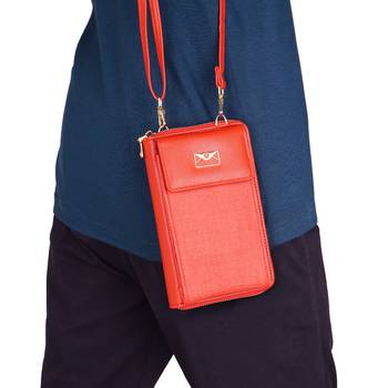 NFI essentials Women's Mobile Cell Phone Holder Pocket Wallet Hand Purse Clutch Crossbody Sling Bag 3