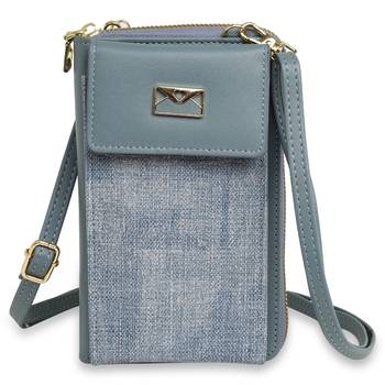 NFI essentials Women's Mobile Cell Phone Holder Pocket Wallet Hand Purse Clutch Crossbody Sling Bag 1