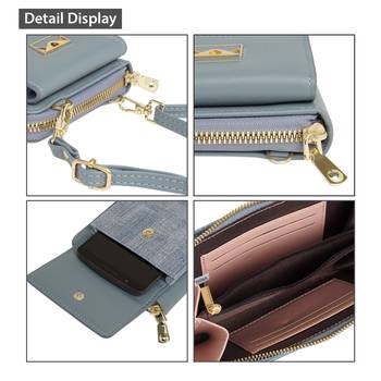 NFI essentials Women's Mobile Cell Phone Holder Pocket Wallet Hand Purse Clutch Crossbody Sling Bag 2