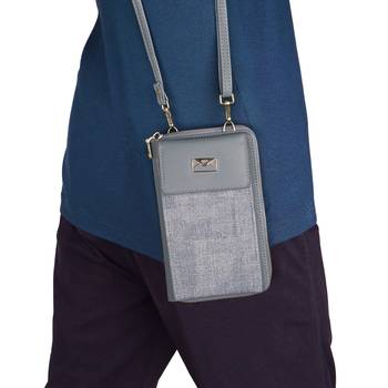 NFI essentials Women's Mobile Cell Phone Holder Pocket Wallet Hand Purse Clutch Crossbody Sling Bag 3
