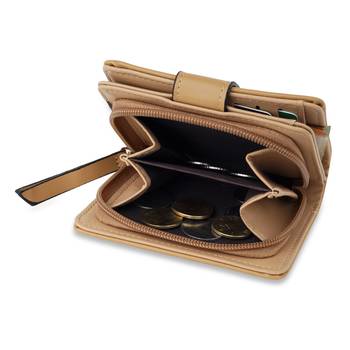 NFI essentials Pack of 2 PU Leather Mini Clutch Wallet|Leaf Bi-fold Card Holder|Womens Clutch Wallet 5