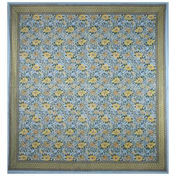 GRUSH Cotton 108X108 Inch Jaipuri Rajasthani Print Double Bedsheet With 2 Pillow Covers 3