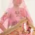 Pink embroidered banglori satin Semi Stitched bridal lehenga