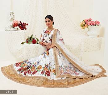 Wonderful White Dori, Zari and Sequins Embroidered Banglory Satin Semi Stitched Lehenga Choli designs 3
