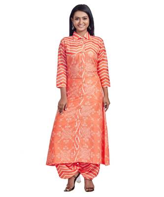 Orange Palazzo Patiyala Pant Set 1
