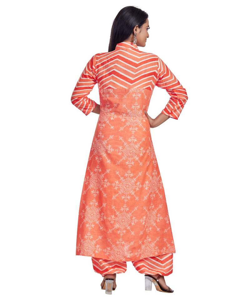 Orange Palazzo Patiyala Pant Set
