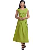 Pear Green Sleeveless Maxi Dress