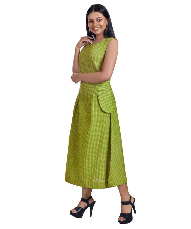 Pear Green Sleeveless Maxi Dress