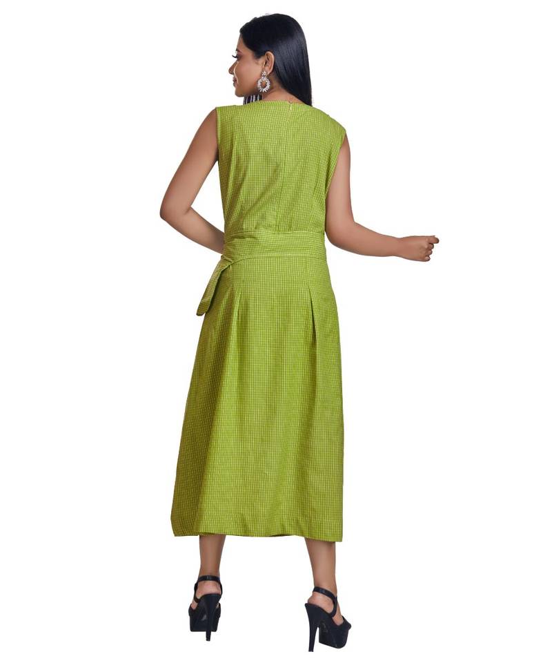 Pear Green Sleeveless Maxi Dress