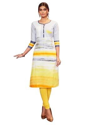 Grey printed cotton cotton-kurtis 5