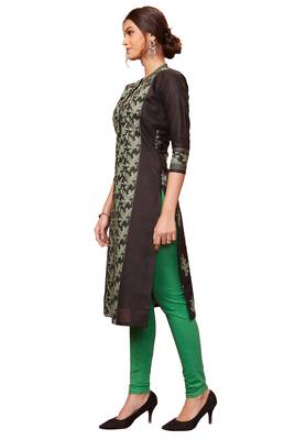 Black printed cotton cotton-kurtis 3