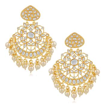 White crystal earrings 1