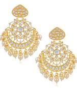 White crystal earrings