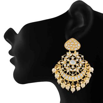 White crystal earrings 2