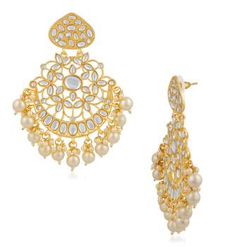 White crystal earrings 3