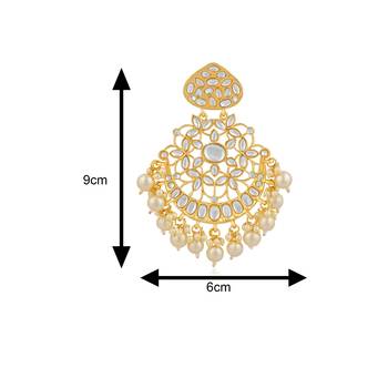 White crystal earrings 4