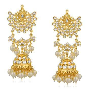 White crystal earrings 1