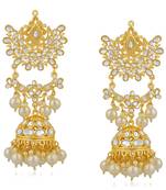 White crystal earrings
