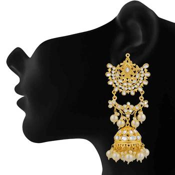 White crystal earrings 2