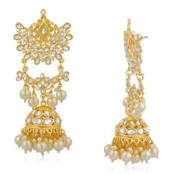 White crystal earrings 3