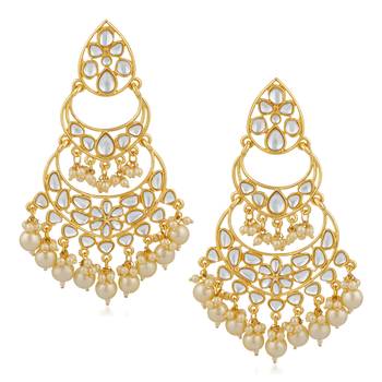 White crystal earrings 1