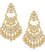 White crystal earrings