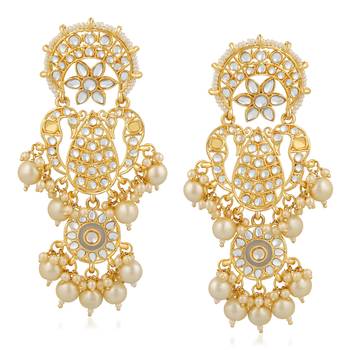 White crystal earrings 1