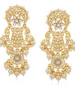 White crystal earrings