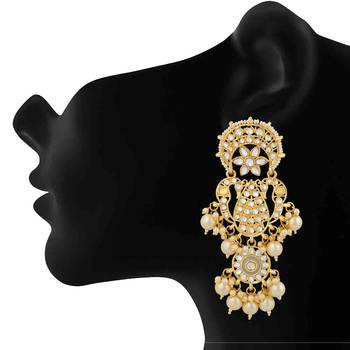 White crystal earrings 2