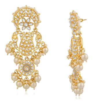 White crystal earrings 3
