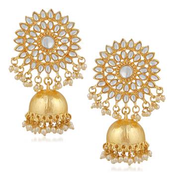 White crystal earrings 1