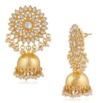 White crystal earrings 3